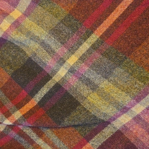 Talbots Plaid Wool Skirt With Pockets - Multicolor - Picture 3 of 4